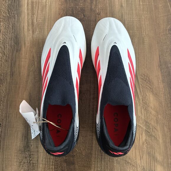 Adidas Copa Pure 3 Elite FG Laceless Men Size 9.5 White Red Soccer Cleats IH0076 main image 5